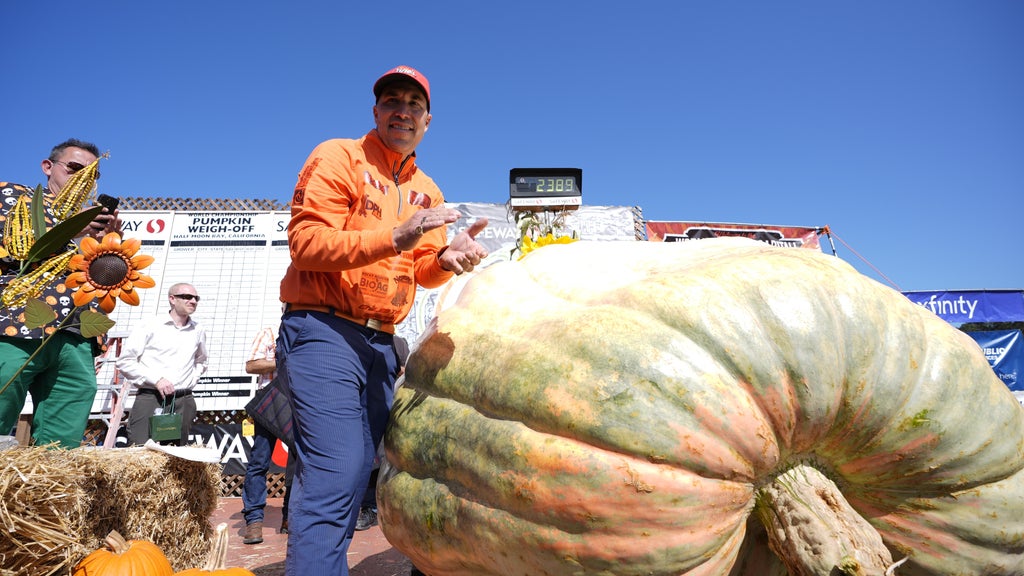 Minnesota man drives hauls giant pumpkin over 2,000 miles to California competition — WCCO / CBS Minnesota, Shakopee Community news