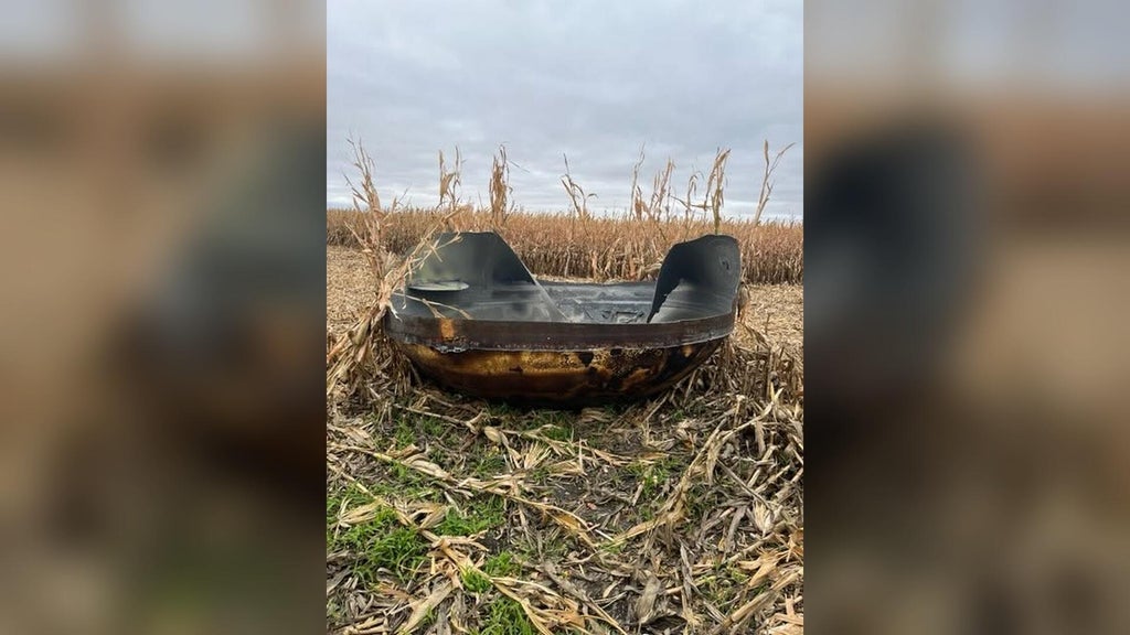 11-foot piece of suspected space debris found in eastern Minnesota cornfield — WCCO / CBS Minnesota, Shakopee Community news