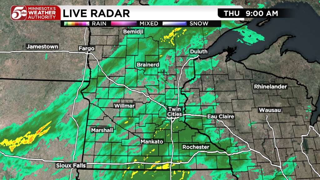 Thursday weather: Cool and wet day ahead — KSTP 5, Shakopee Community news