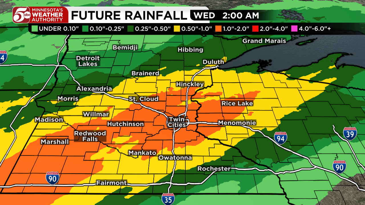 Rainy start to week, warmer days return — KSTP 5, Shakopee Community news