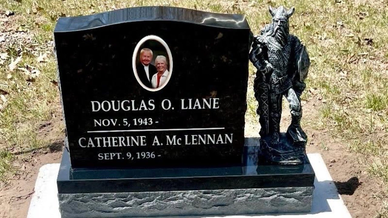 Minnesota couple seeking stolen Viking statue taken from Garrison Cemetery headstone — KSTP 5, Shakopee Community news