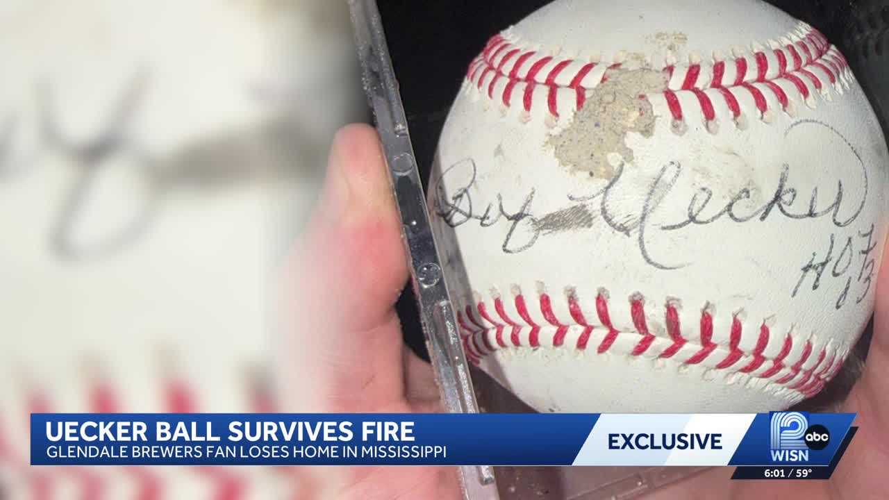 Cherished baseball signed by Bob Uecker survives Mississippi fire — WISN 12 Milwaukee, Shakopee Community news