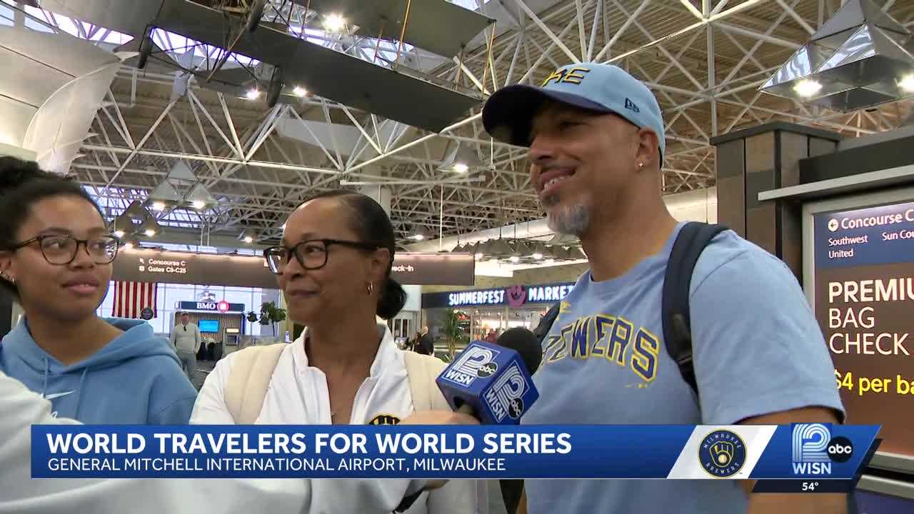 'Traveled for ... 24 hours': Fans travel from across the world for the World Series — WISN 12 Milwaukee, Shakopee Sports news