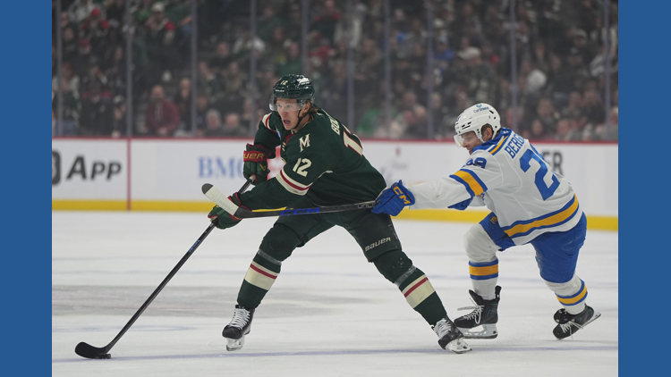 Matt Boldy has 5th career hat trick and Wild beat Blues 5-4 — KARE 11 Sports, Shakopee Sports news