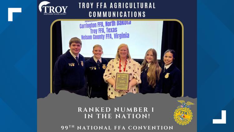 Troy FFA students place first in the nation in Agricultural Communications — KCEN (Central Texas), Shakopee Schools news