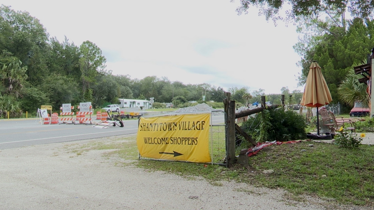 Shantytown Village owner concerned Pellicer Creek bridge construction is impacting business — First Coast News Local, Shakopee Business news